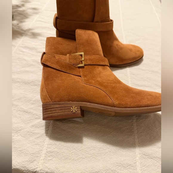 Tory Burch Brooke Ankle Bootie- Suede - Picture 6 of 7
